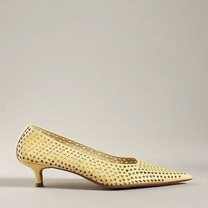 Jeffrey Campbell Alter Ego Kitten Heels in Yellow